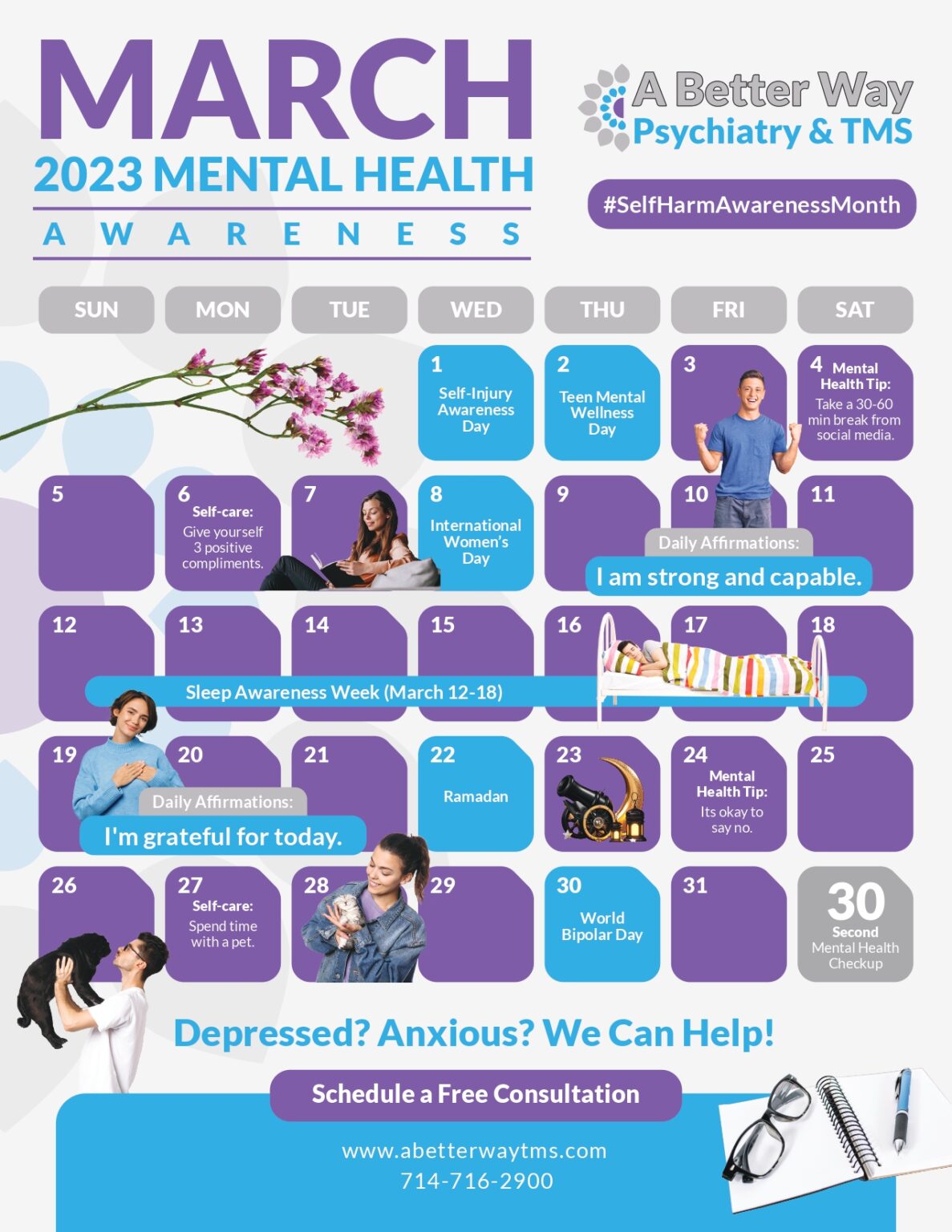 2023-mental-health-awareness-calendar-a-better-way-tms